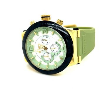 Ρολόι Breeze OCEAN Drive Gold Green Rubber Strap 110041.1