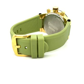 Ρολόι Breeze OCEAN Drive Gold Green Rubber Strap 110041.1