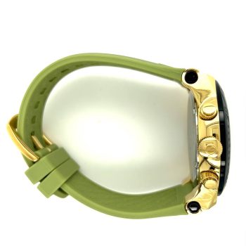 Ρολόι Breeze OCEAN Drive Gold Green Rubber Strap