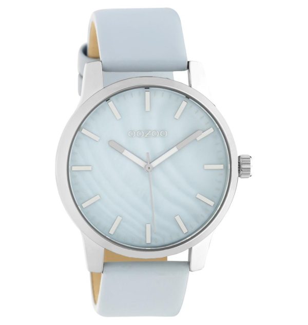 Ρολόι OOZOO Timepieces Light Blue Δερμάτινο λουράκι C10726