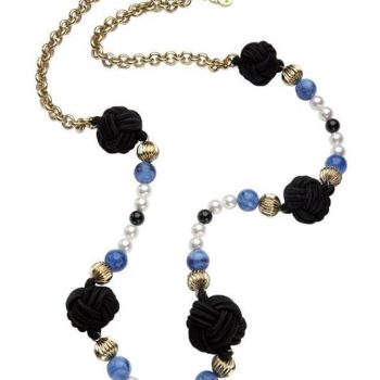 Κολιέ DOLCE & GABBANA GEISHA COLOR STEEL BLUE CHAIN DJ0860