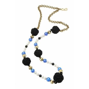 Κολιέ DOLCE & GABBANA GEISHA COLOR STEEL BLUE CHAIN DJ0860