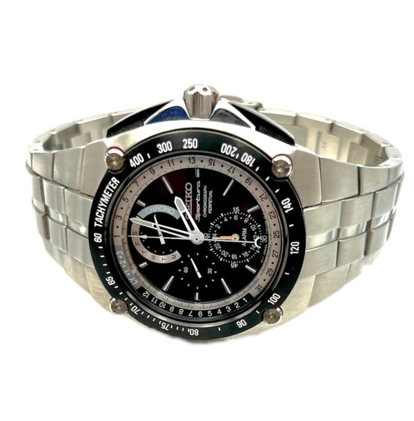 Ρολόι Seiko Sportura Alarm Chronograph Perpetual SPC047P1