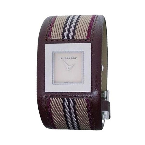 Ρολόι γυναικείο Burberry BU4005 Brown Stainless Steel Canvas Leather