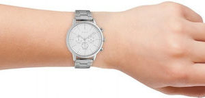 Ρολόι OOZOO Timepieces Summer Silver Metal Bracelet C10560