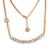 Κολιέ σε μπρούτζο με λευκά Swarovski Rebecca BPBKRB15 Palm Beach