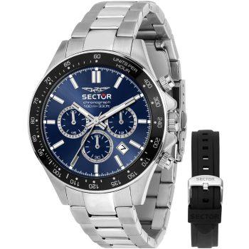 Ρολόι SECTOR 230 Chronograph Silver Stainless Steel Bracelet Gift Set R3271661028