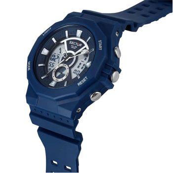 Ρολόι SECTOR EX-41 AnaDigi Blue Rubber Strap R3251237002