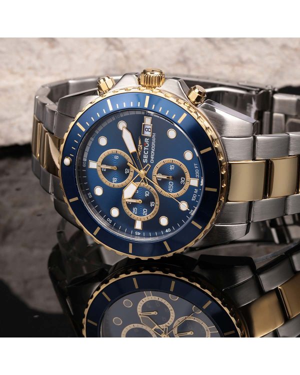 Ρολόι SECTOR 450 Chronograph Two Tone Stainless Steel Bracelet R3273776001