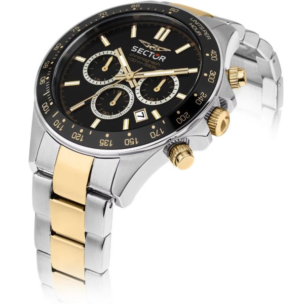 Ρολόι SSECTOR 230 Chronograph Silver & Gold Stainless Steel Bracelet R3273661047