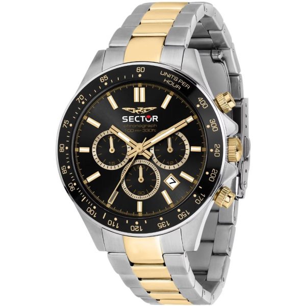 Ρολόι SSECTOR 230 Chronograph Silver & Gold Stainless Steel Bracelet R3273661047