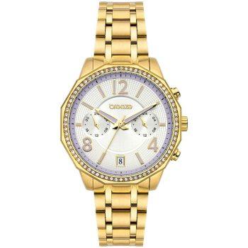 Ρολόι γυναικείο Breeze Crystal Swarovski Dual Time 212451.1